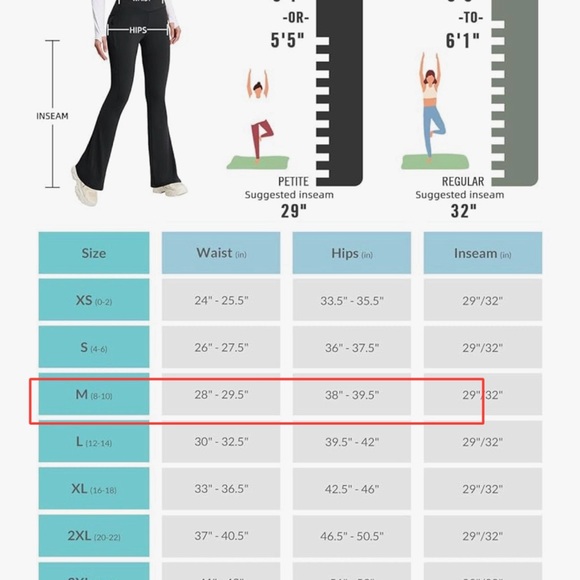 baleaf Women's Flare Leggings with Zipper Pockets - Picture 15 of 15